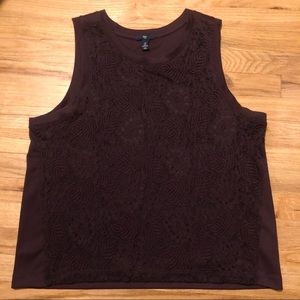 Lace Front Tank Top